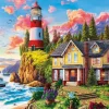 Puzzle Lighthouse near the ocean