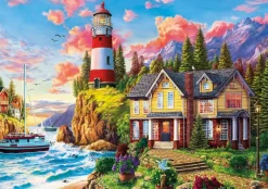 Puzzle Lighthouse near the ocean