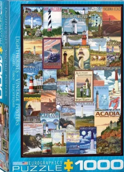 Puzzle Lighthouses collage