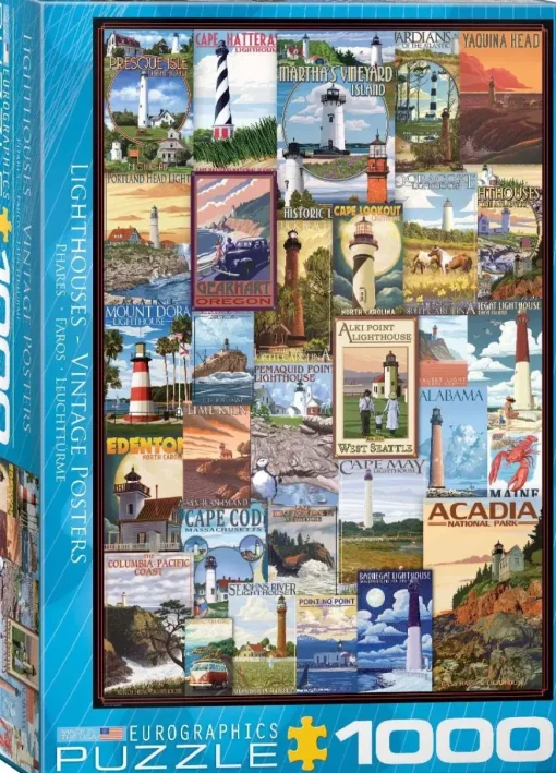 Puzzle Lighthouses collage