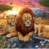 Puzzle Lion Family 1000