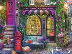 Puzzle Love letters and chocolate