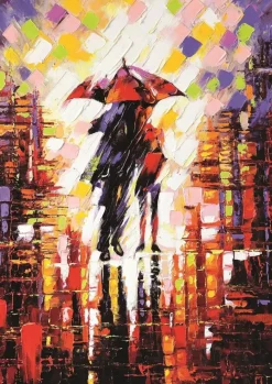Puzzle Love Under an Umbrella