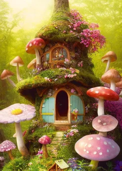 Puzzle Maison Champignon