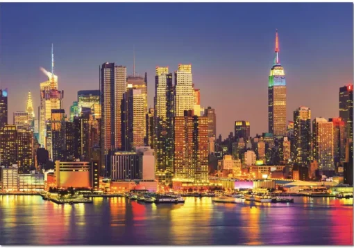 Puzzle Manhattan at night