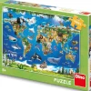 Puzzle Map of animals