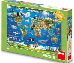 Puzzle Map of animals