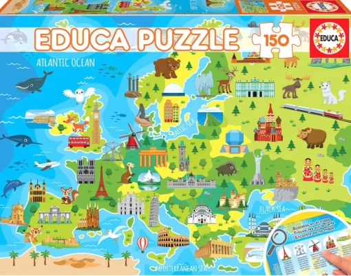 Puzzle Map of Europe 150 pieces