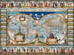 Puzzle Map of the World, 1639