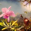 Puzzle Martin Johnson Heade - Cattleya Orchid and Three Hummingbirds