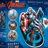 Puzzle Marvel Heroes: Fearless Capitan America wooden