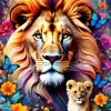 Puzzle Maternal Love Collection: Lions