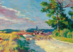 Puzzle Maximilien Luce - Landscape near Méréville, 1905