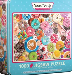Puzzle Metal Box - Donut Party