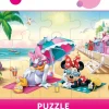 Puzzle Minnie a Daisy na plá啪i