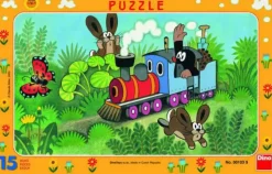 Puzzle Mole and locomotive