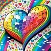 Puzzle Mosaic Heart