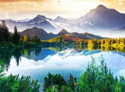 Puzzle Moutain Behind the Lake