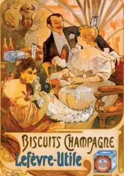 Puzzle Mucha: Biscuits Champagne Lefévre