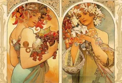 Puzzle Mucha: Fruit and Flowers
