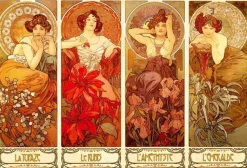 Puzzle Mucha: The precious stones
