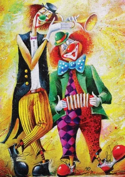 Puzzle Musician Clowns 260