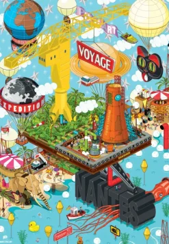 Puzzle Nantes - Grue Titan