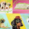 Puzzle Neon Color Line: Cool dogs