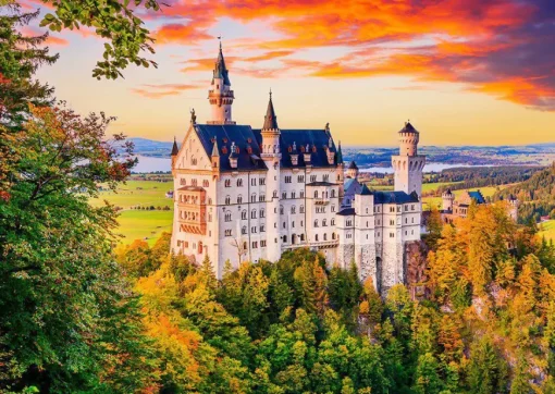 Puzzle Neuschwanstein Castle in Autumn, Germany