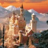 Puzzle Neuschwanstein in winter, Bavaria, Germany