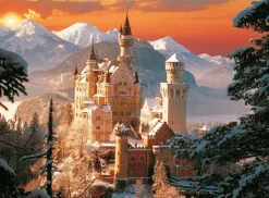 Puzzle Neuschwanstein in winter, Bavaria, Germany