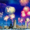 Puzzle New Year's Eve around the World