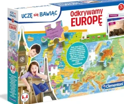 Puzzle Obojstranná mapa Európy (po木ský jazyk)
