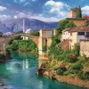 Puzzle Old Bridge in Mostar, Bosnia and Herzegovina