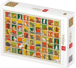 Puzzle Pattern Cats