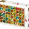 Puzzle Pattern Forest Animals