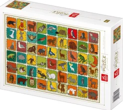 Puzzle Pattern Forest Animals