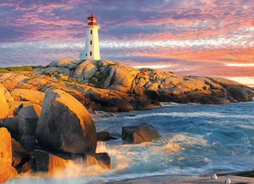 Puzzle Peggys Cove Lighthouse, Nova Scotia