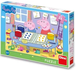 Puzzle Peppa pig: Maliar