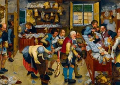 Puzzle Pieter Brueghel the Younger - The Tax-collector's O