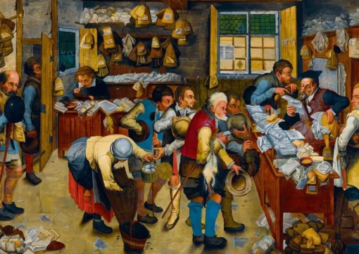 Puzzle Pieter Brueghel the Younger - The Tax-collector's O