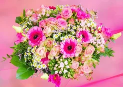 Puzzle Pink Bouquet of Roses