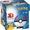 Puzzle Pokemon puzzleball 3D modrá