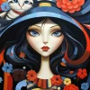Puzzle Portrait Women And Animals