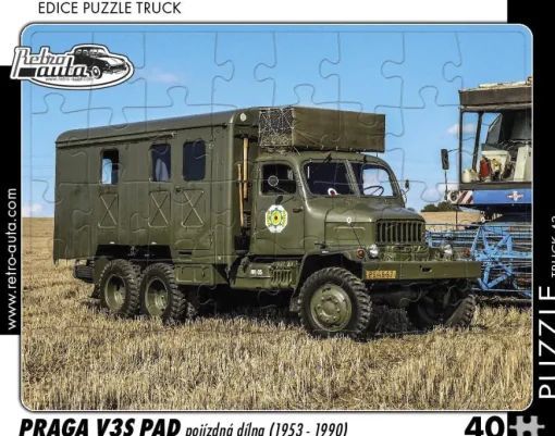 Puzzle Praga V3S PAD pojazdná diel艌a (1953 - 1990)