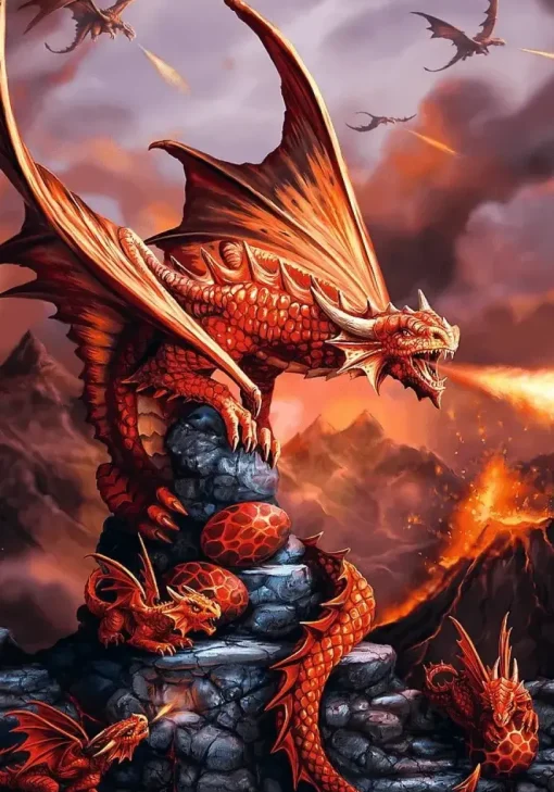 Puzzle Premium Plus: Anne Stokes - Fire Dragon