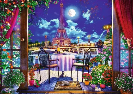 Puzzle Premium Plus: Paris in the moonlight