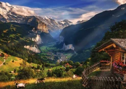 Puzzle Premium Plus Photo Odyssey: Lauterbrunnen Valley, Switzerland