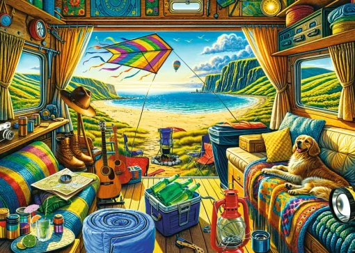 Puzzle Premium Plus Tea Time: Travelling by Camper
