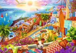 Puzzle Premium Plus Tea Time: Visiting Santorini